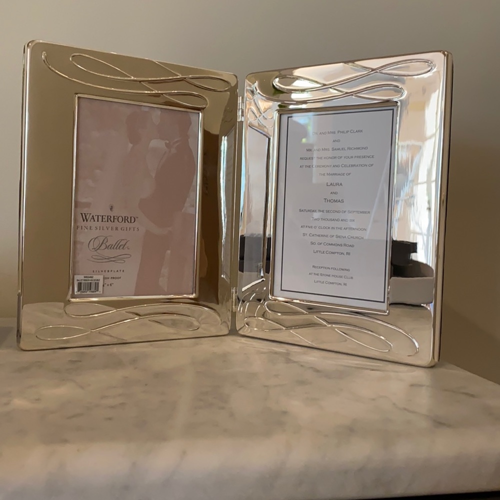 Waterford 4x6 Silver Double Frame